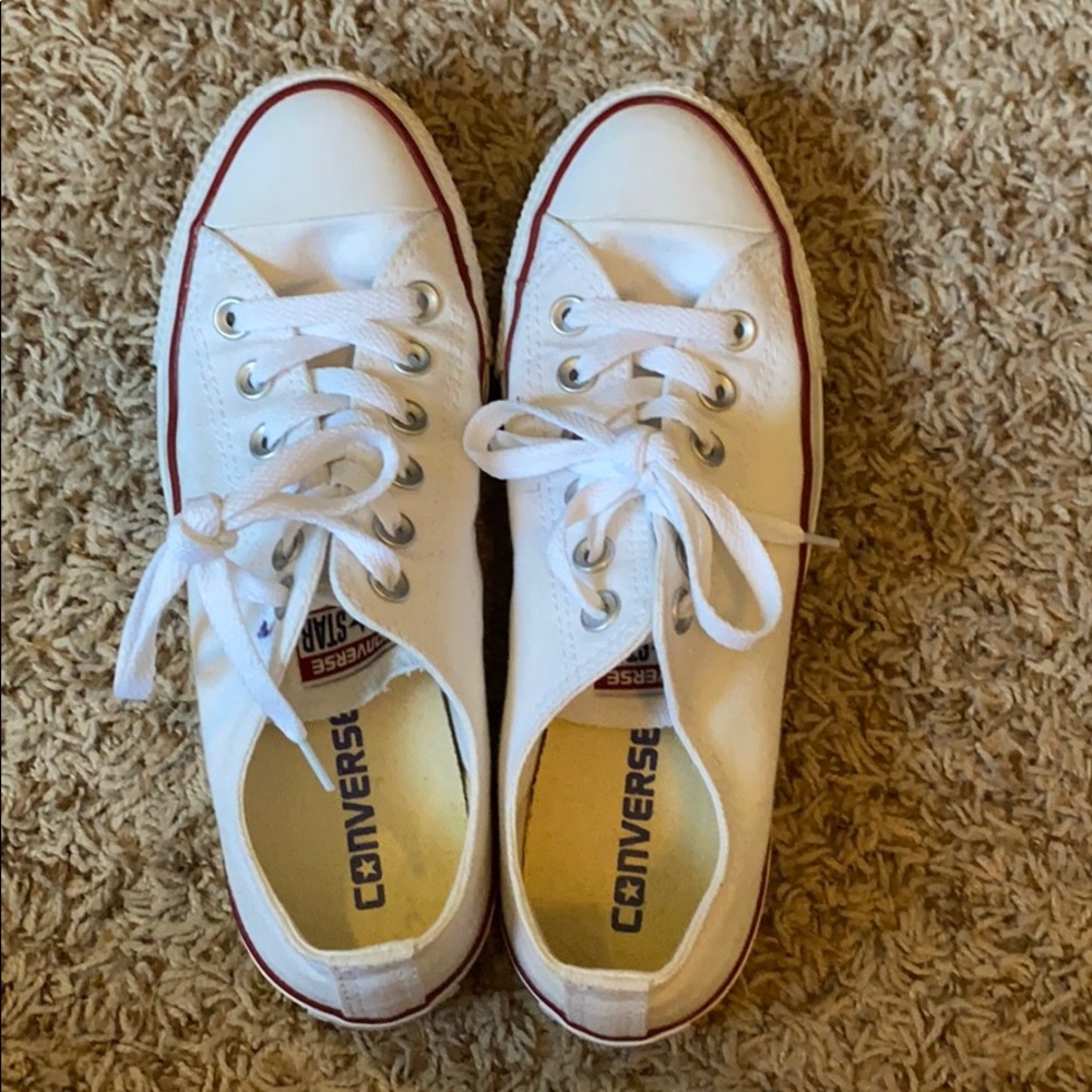 White low top converse
